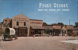 Front Street, Boot Hill Dodge City, KS Postcard Postcard Postcard