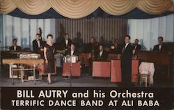 Bill Autry and his Orchestra at Ali Baba Postcard