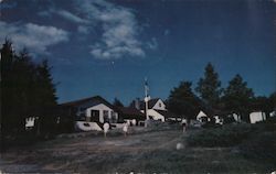 "La Salle a Manger" au Camp Les Chalets Francois French Camp for Girls Deer Isle, ME Postcard Postcard Postcard