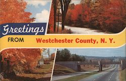 Greetings from Westchester County, N.Y. Postcard