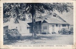 Kitchen and Dining Hall, Odosagih Bible Conference Machias, NY Postcard Postcard Postcard