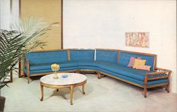 Blue Sectional from the "Fine By Design" Collection Factory, Offices & Showroom Postcard