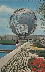 Unisphere- The Court of Peace with the Unisphere in the Background New York, NY Postcard Postcard Postcard