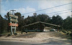 Land O' Oaks Motel - On U.S. 17 North, 24 Main St., Savannah, Ga. Georgia Len Moyer Postcard Postcard Postcard