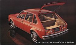 Chevette 4-Door Hatchback Sedan Postcard