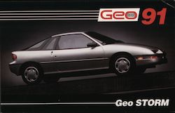 91 Geo Storm Cars Postcard Postcard Postcard