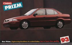 1993 Geo Prizm Postcard