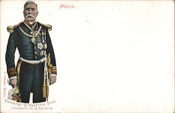 General de la Cruz Porfirio Díaz, President of Mexico Postcard