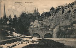 Luxemburg - Alzette Thal Postcard