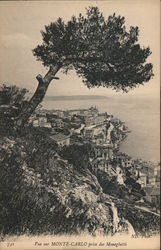 Vue of Monte Carlo from Moneghetti Monaco Postcard Postcard Postcard