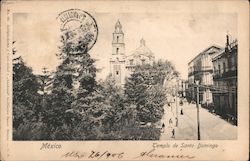 Church of Santo Domingo Mexico City, DF Postcard Postcard Postcard