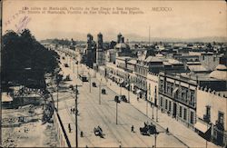 The Streets of Mariscala, Portillo de San Diego, and San Hipolito Mexico City, DF Postcard Postcard Postcard