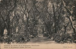 Interior of the Company's Garden Postcard