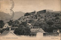 A military outpost in the mountains of Mauritius Postcard