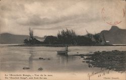 The "Mouchoir Rouge", seen from the sea Postcard