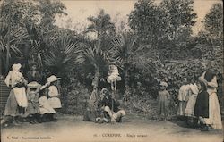 Street Entertainment - Clever Monkey Curepipe, Mauritius Africa Postcard Postcard Postcard