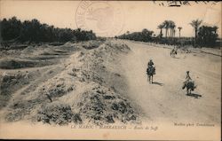 Le Maroc - Marrakech - Route de Saffi Marrakesh, Morocco Africa Postcard Postcard Postcard