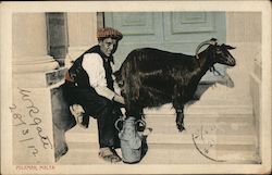 Milkman, Malta Postcard