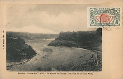 A river running between cliffs Cilaos, Reunion Africa Postcard Postcard Postcard