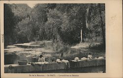 Ile de la Reunion - St. Paul - Lavandieres au Bernica Postcard