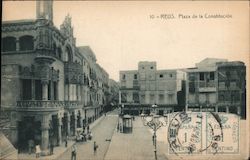 Reus, Constitution Plaza Spain Postcard Postcard Postcard