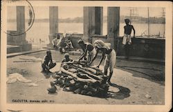 Calcutta, Burning Ghat Kolkata, India Postcard Postcard Postcard