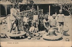 Potters at work India Postcard Postcard Postcard