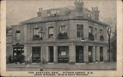 The spotted cow. Hither Green S E, John Walker, wine & Spirit Merchant London, England Postcard Postcard Postcard