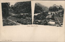 Costa Rican Rail Road Postcard