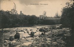 Grande Rivière Suspension Bridge Postcard