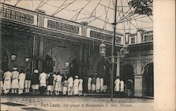 1st Prayer of Mahometans in Their Mosque Port-Louis, Mauritius Africa Postcard Postcard Postcard