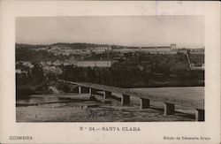 Santa Clara Bridge, Mondego River Coimbra, Portugal Postcard Postcard Postcard