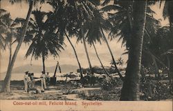 Coco-nut Oil Mill Félicité Island, Seychelles Africa Postcard Postcard Postcard