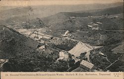 General view of crushing mills and cyanide works. ShebaG.M.Coy Barberton. Transvaal South Africa Postcard Postcard Postcard