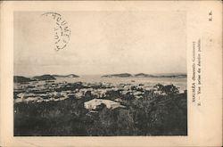 Panoramic view of a coastal town Noumea, New Caledonia South Pacific Postcard Postcard Postcard