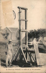 Guillotine, Executioner MASSÉ, the Eve of his 74th Execution New Caledonia South Pacific Postcard Postcard Postcard