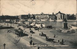 Stockholm Gustaf III.staty. Blasieholmen Postcard