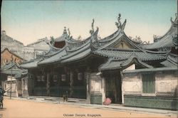 View of Chinese Temple Postcard