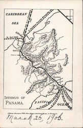 Isthmus of Panama Postcard Postcard Postcard