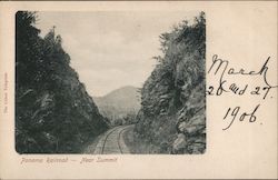 Panama Railroad - Near Summit Postcard