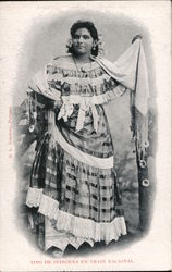 Tipo de Indigena en Traje Nacional Postcard