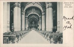 Interior of the Cathedral Lima Peru Postcard