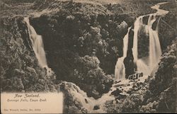 Runanga Falls Taupo, New Zealand Postcard Postcard Postcard