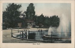 Blue Bath Rotorua, New Zealand Postcard Postcard Postcard