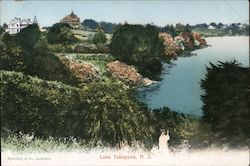 Lake Takapuna, N.Z. New Zealand Postcard Postcard Postcard