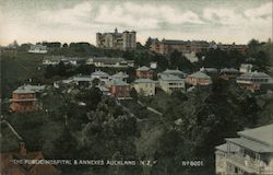 "The Public Hospital & Annexes Auckland N .Z." New Zealand Postcard Postcard Postcard