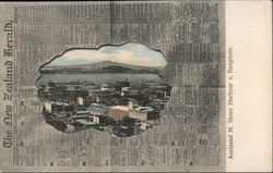 Auckland's North Shore Harbor by the Rangitoto Channel Postcard