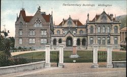 Parlimentary Buildings Wellington, New Zealand Postcard Postcard Postcard