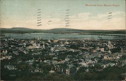 Montreal from Mount Roayl Quebec Canada Postcard Postcard Postcard