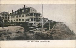 York Beach Hotels Postcard